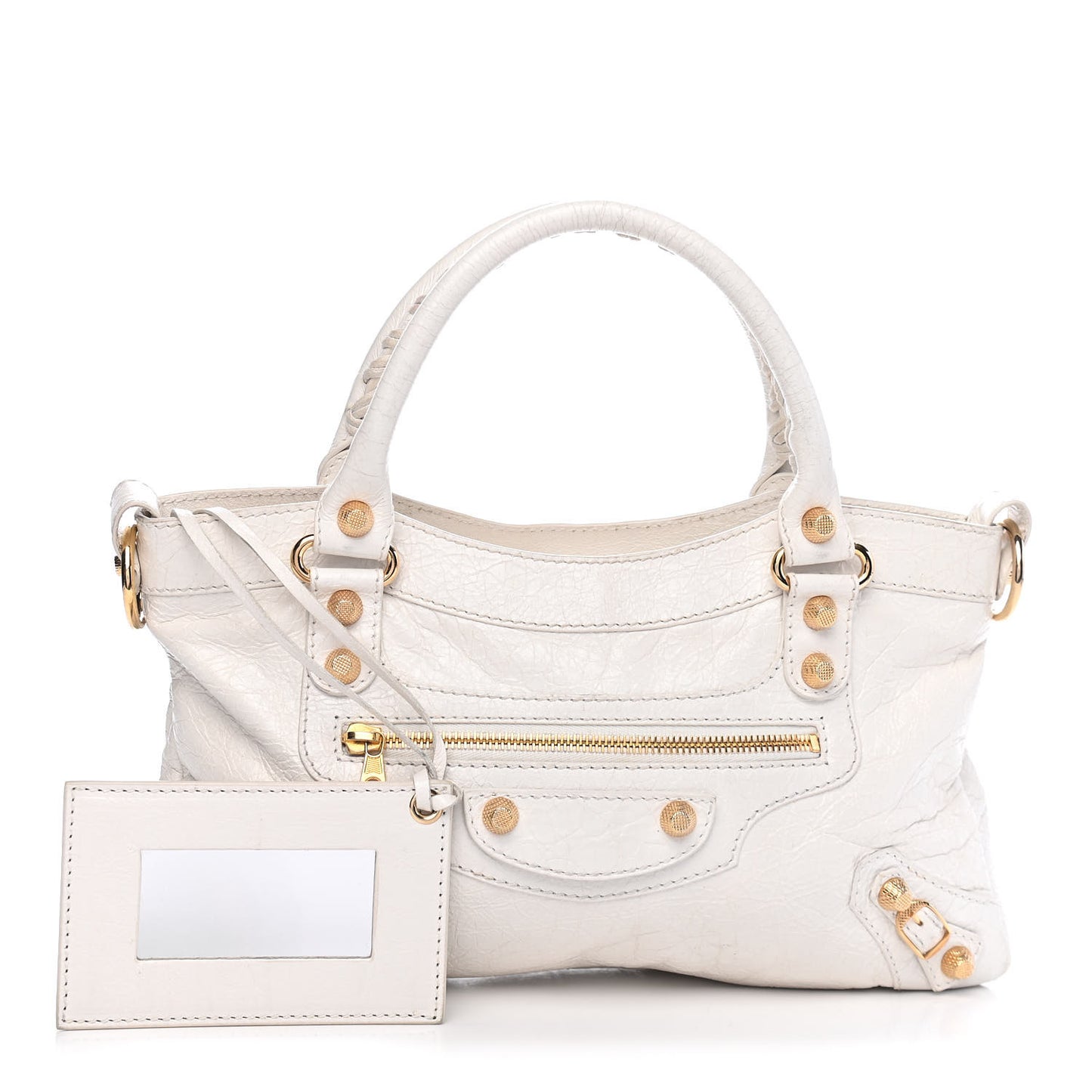 Agneau Giant 12 Gold Hardware First Ivory