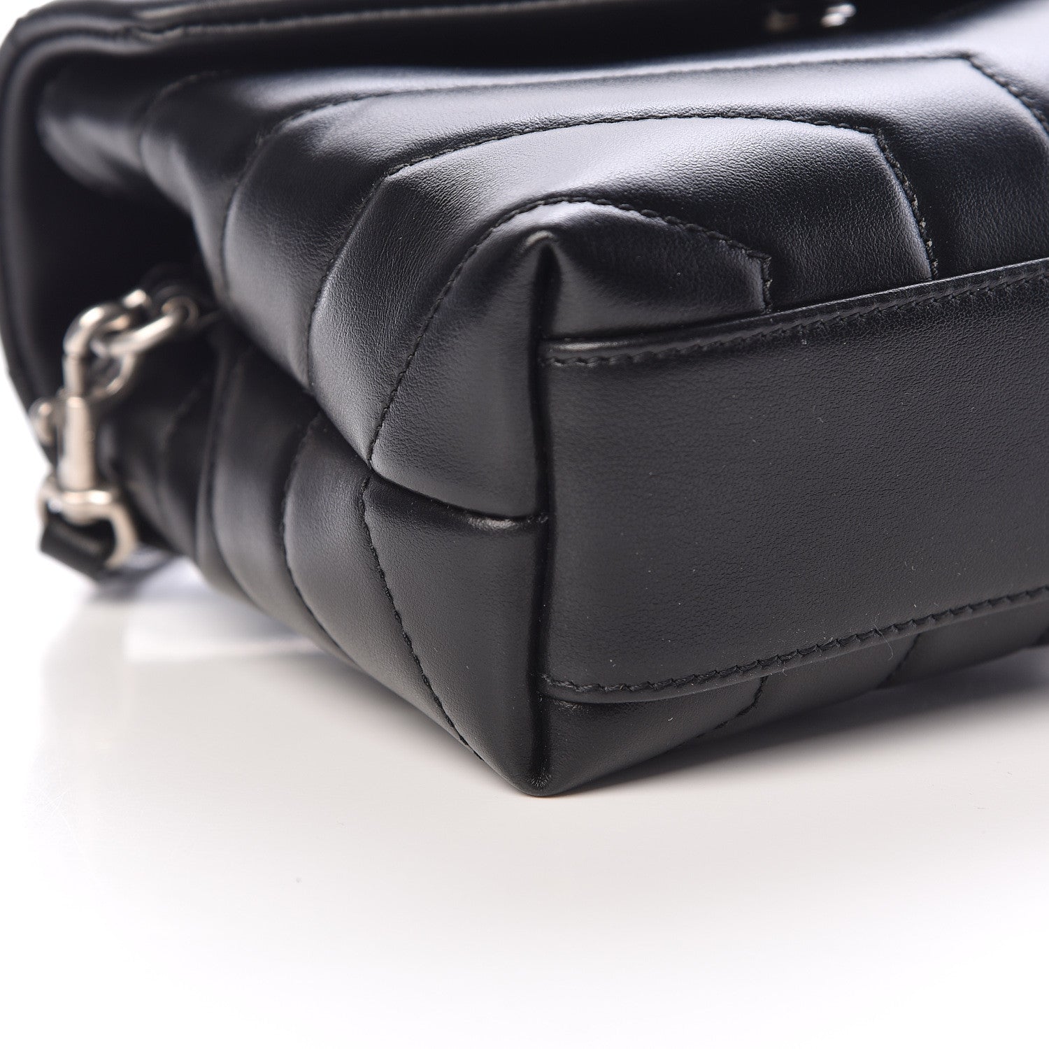 Saint Laurent Calfskin Y Quilted Monogram Toy Loulou Crossbody Bag Black 5 of 13