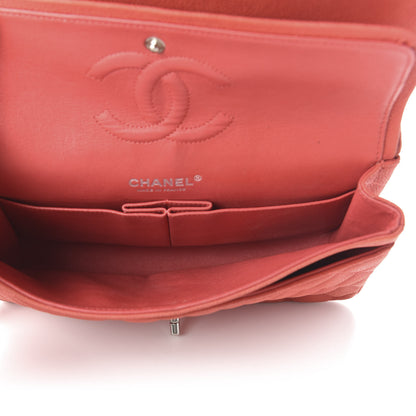 Chanel Iridescent Caviar Quilted Medium Double Flap Dark Pink 5 of 17