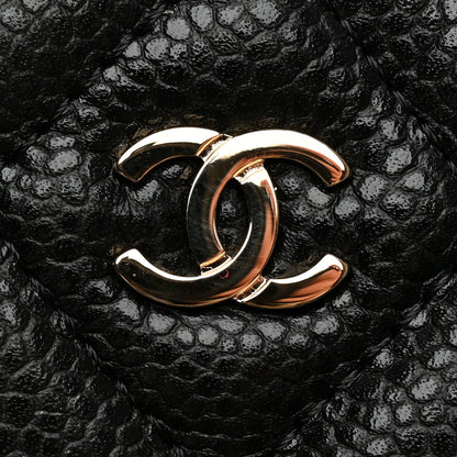 Chanel Caviar Quilted Medium Cosmetic Case Black 8 of 9
