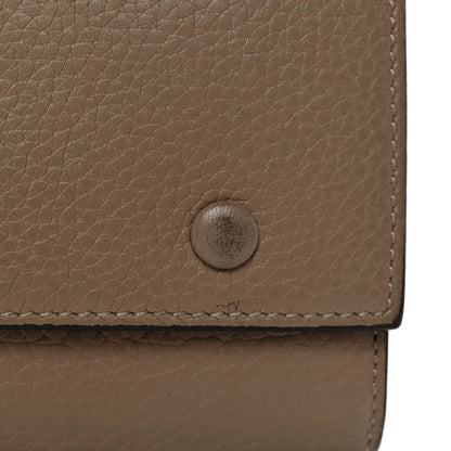 Celine Drummed Calfskin Large Multifunction Flap Wallet Dune 8 of 10