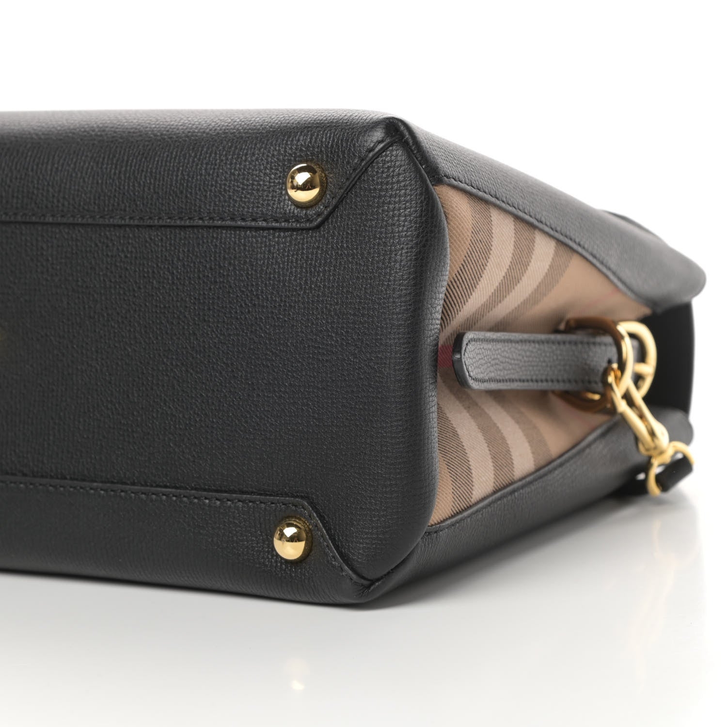 Burberry Derby Calfskin House Check Medium Camberley Black 11 of 11