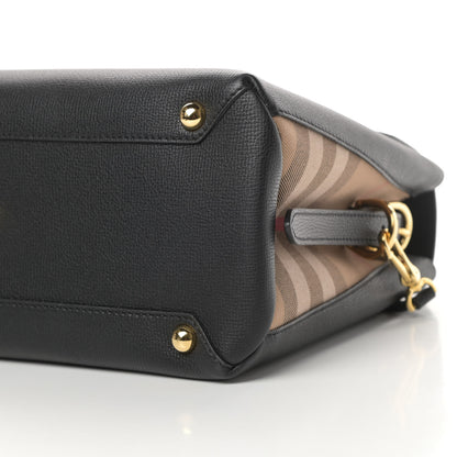 Burberry Derby Calfskin House Check Medium Camberley Black 11 of 11