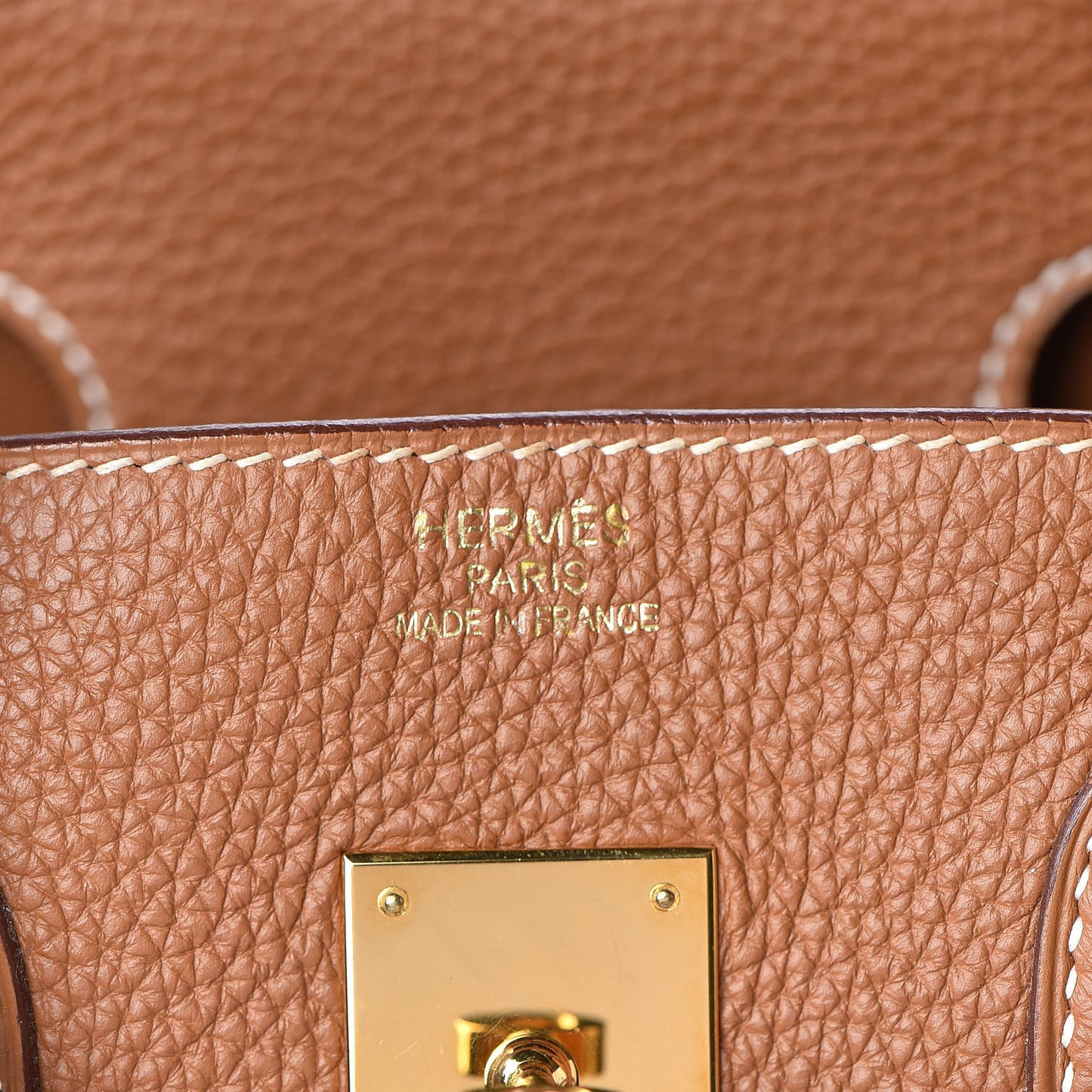 Taurillon Clemence Birkin 35 Gold