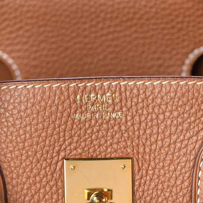 Hermes Taurillon Clemence Birkin 35 Gold 14 of 32