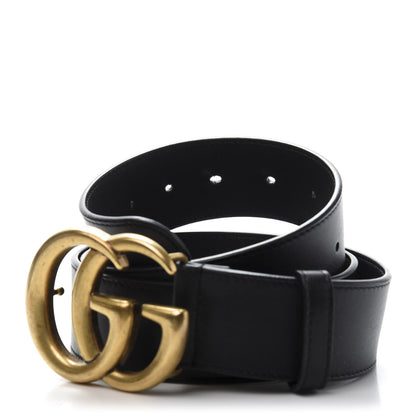 Gucci Calfskin Double G 40mm Belt 90 36 Black 4 of 6