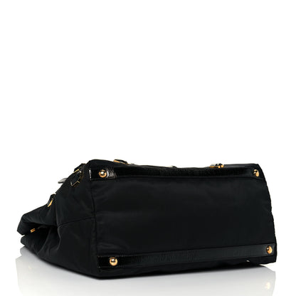 Prada Tessuto Nylon Pietre Jeweled Tote Black 4 of 13