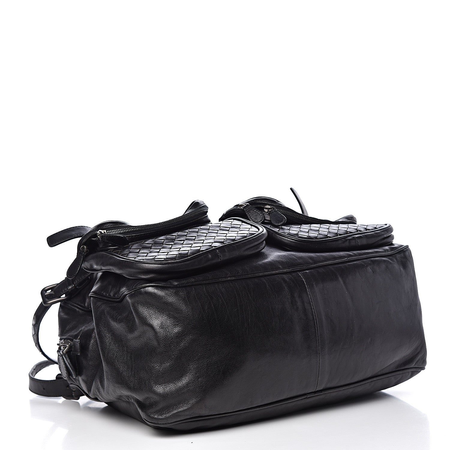 Bottega Veneta Nappa Intrecciato Multipocket Shoulder Bag Black 4 of 14