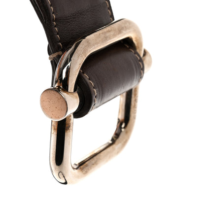 Gucci Monogram Belt 100 40 Dark Brown 5 of 7