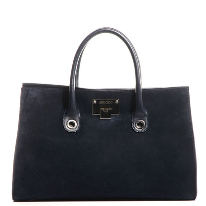 Jimmy Choo Suede Riley Tote Black 1 of 8