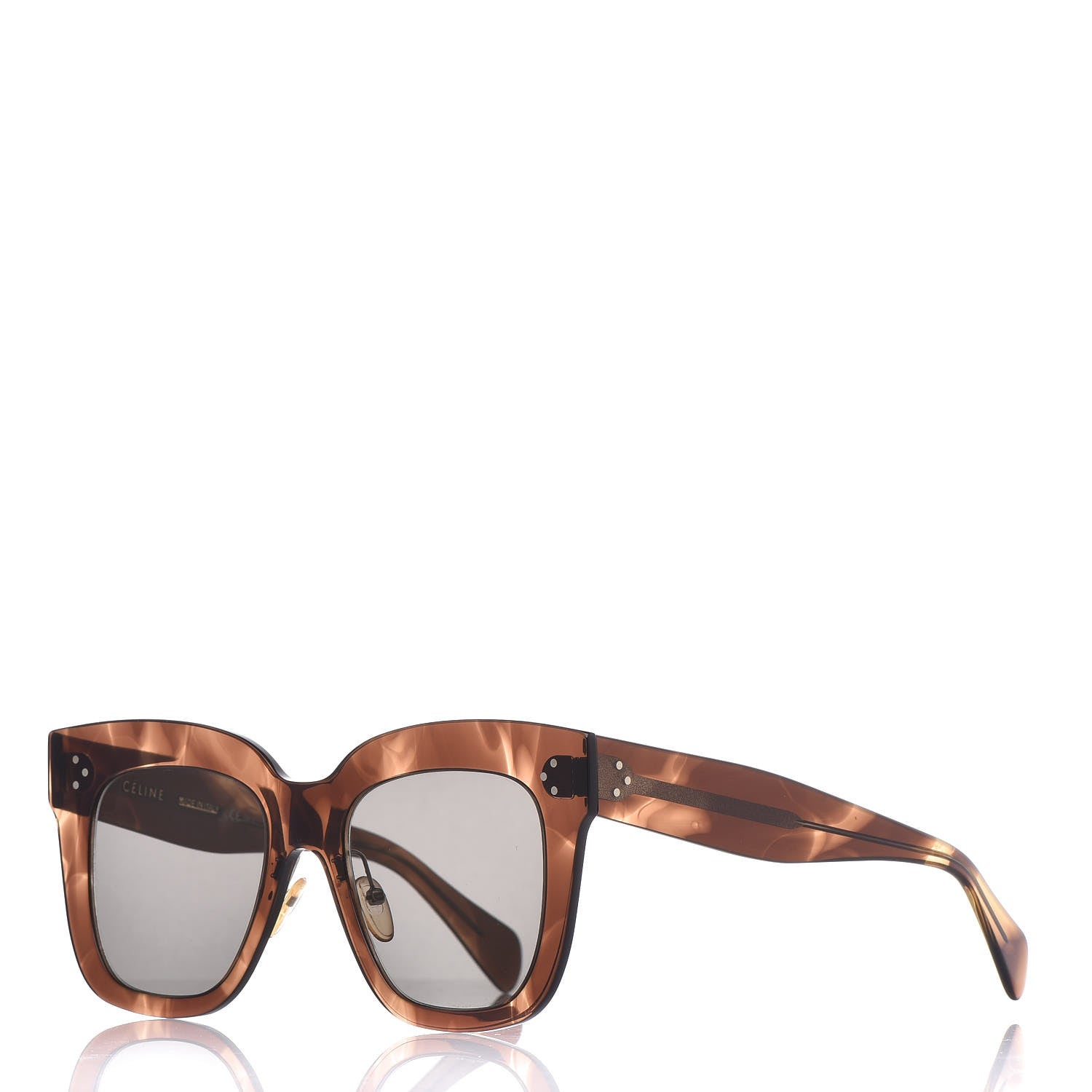 Celine Acetate Kim Sunglasses CL 41444/S Havana Brown 1 of 7