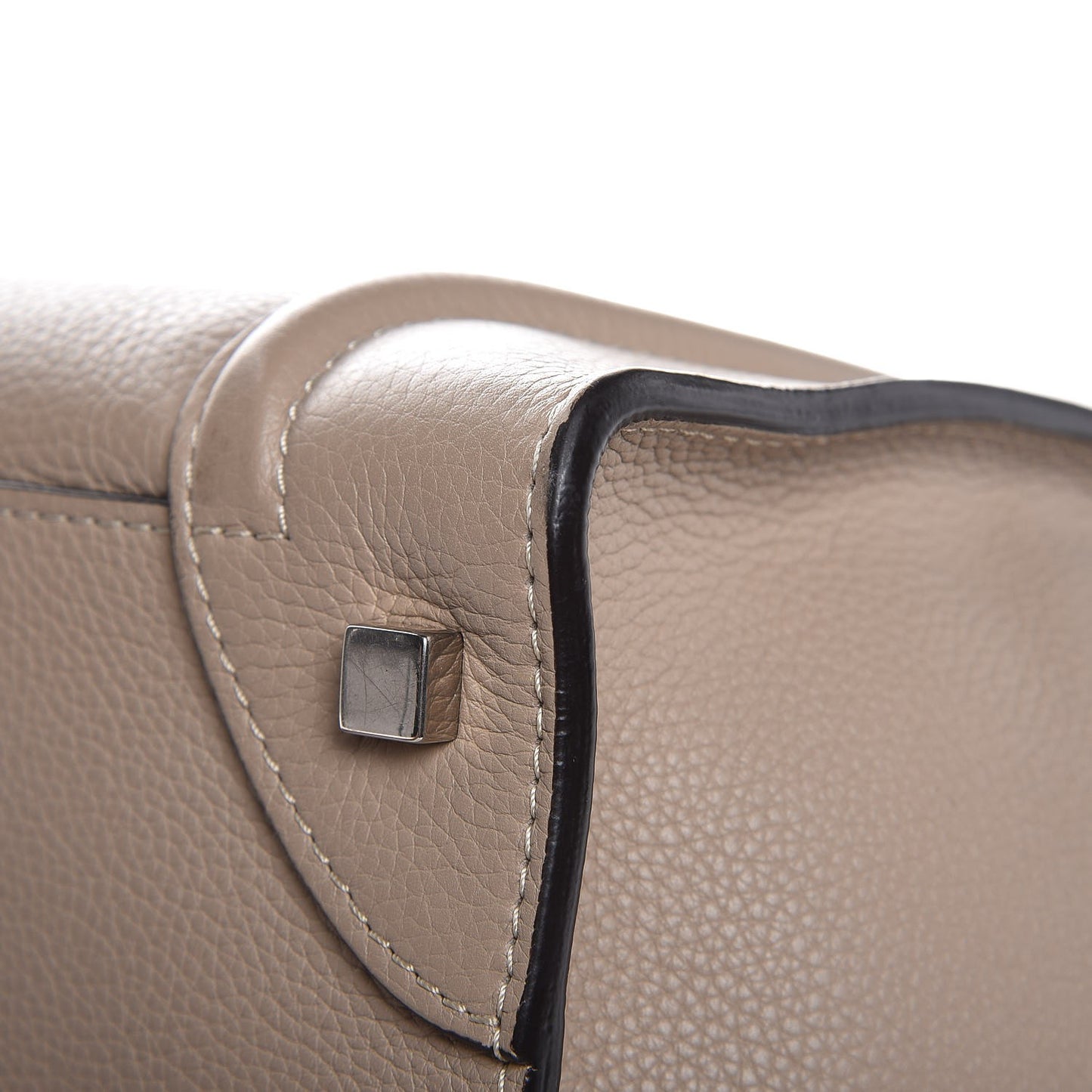 Drummed Calfskin Mini Luggage Dune