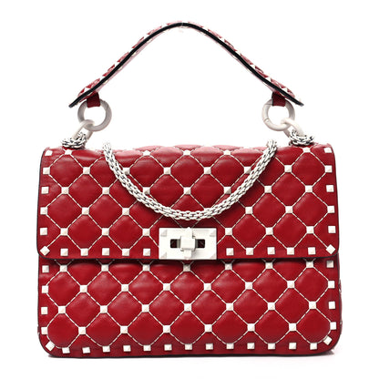 Valentino Garavani Lambskin Medium Free Rockstud Spike Shoulder Bag Rosso Valentino 1 of 7