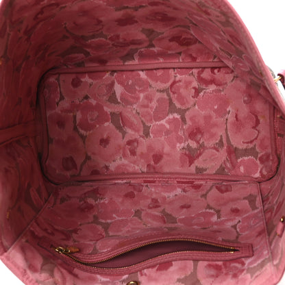 Louis Vuitton Monogram Articles de Voyage Ikat Neverfull MM Rose Velours 5 of 9
