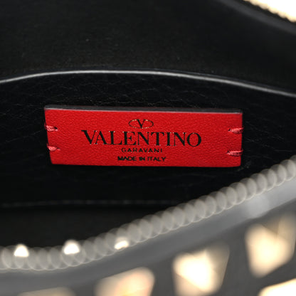 Valentino Garavani Grained Calfskin Small Rockstud All Over Crossbody Bag Black 6 of 9