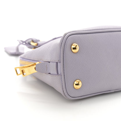Prada Saffiano Lux Mini Promenade Tote Glicine Glicine 9 of 10