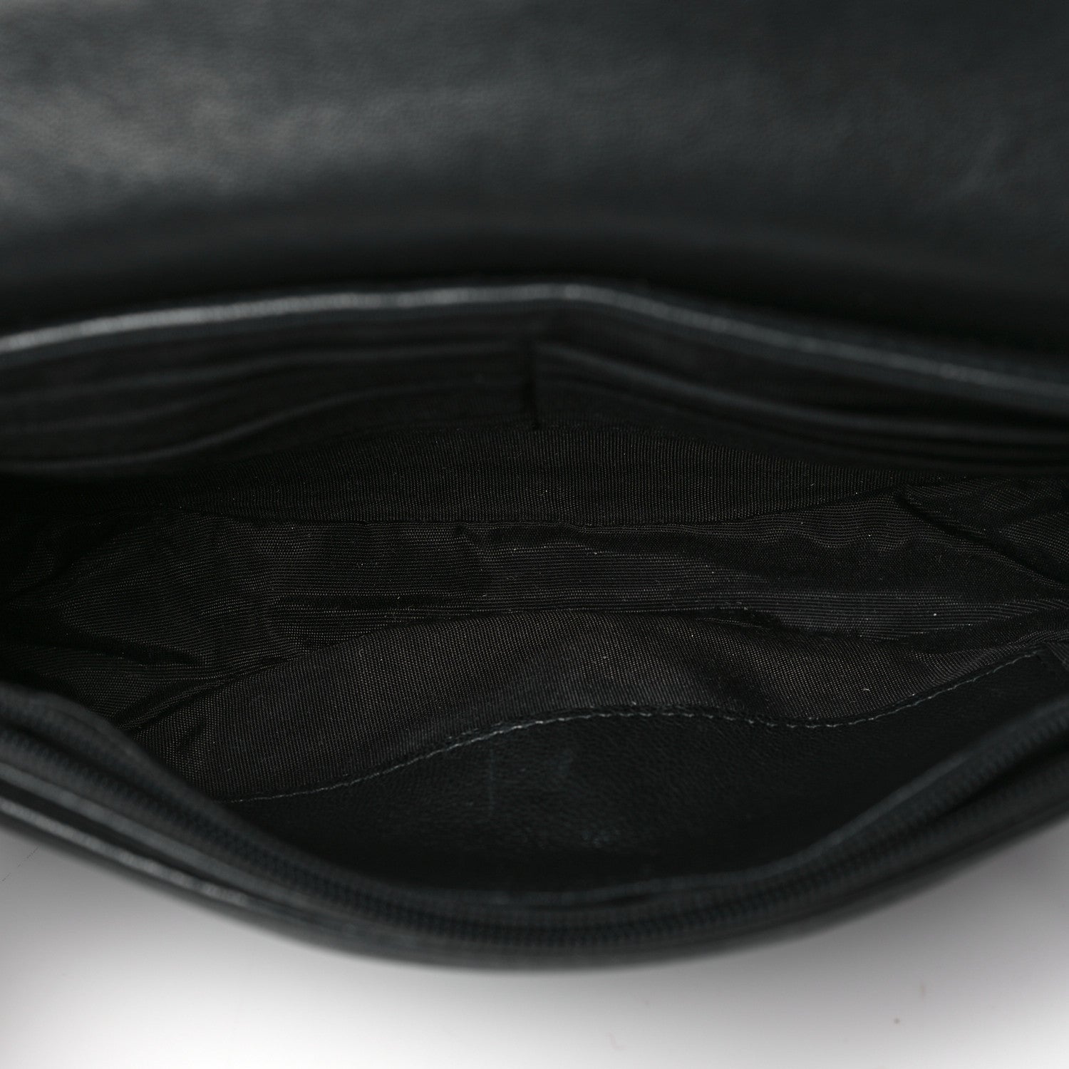 Chanel Lambskin Half Moon Wallet On Chain WOC Black 5 of 10