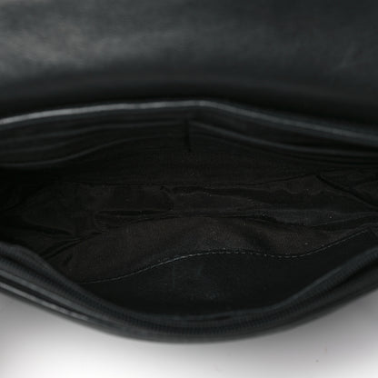 Chanel Lambskin Half Moon Wallet On Chain WOC Black 5 of 10