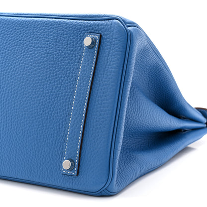 Hermes Togo Horseshoe Birkin 35 Mykonos Iris 10 of 11