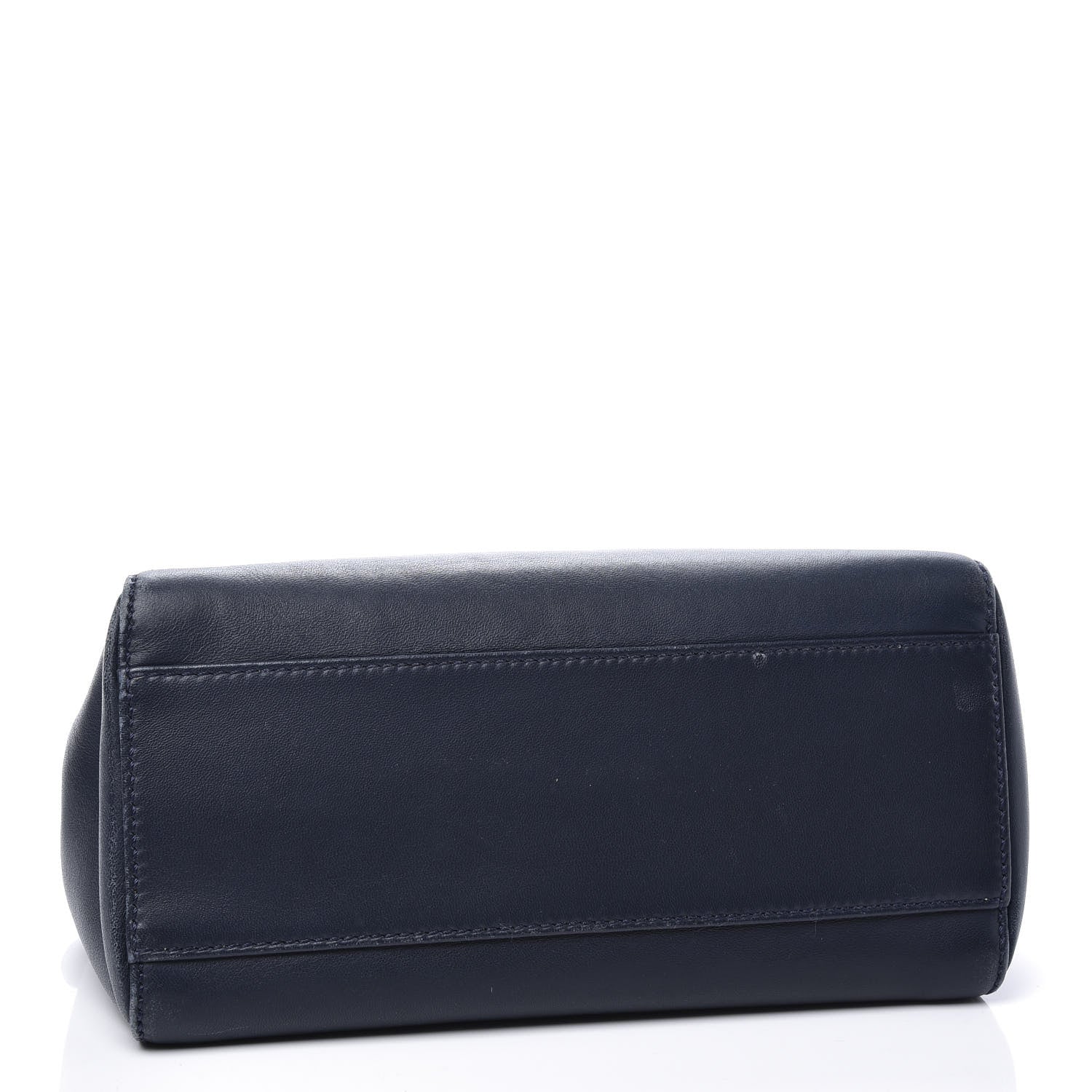 Fendi Nappa Mini Peekaboo Iconic Satchel Dark Blue 3 of 9