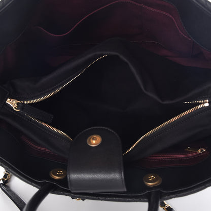 Chanel Caviar Quilted Large Coco Handle Shopping Tote Black 6 of 10