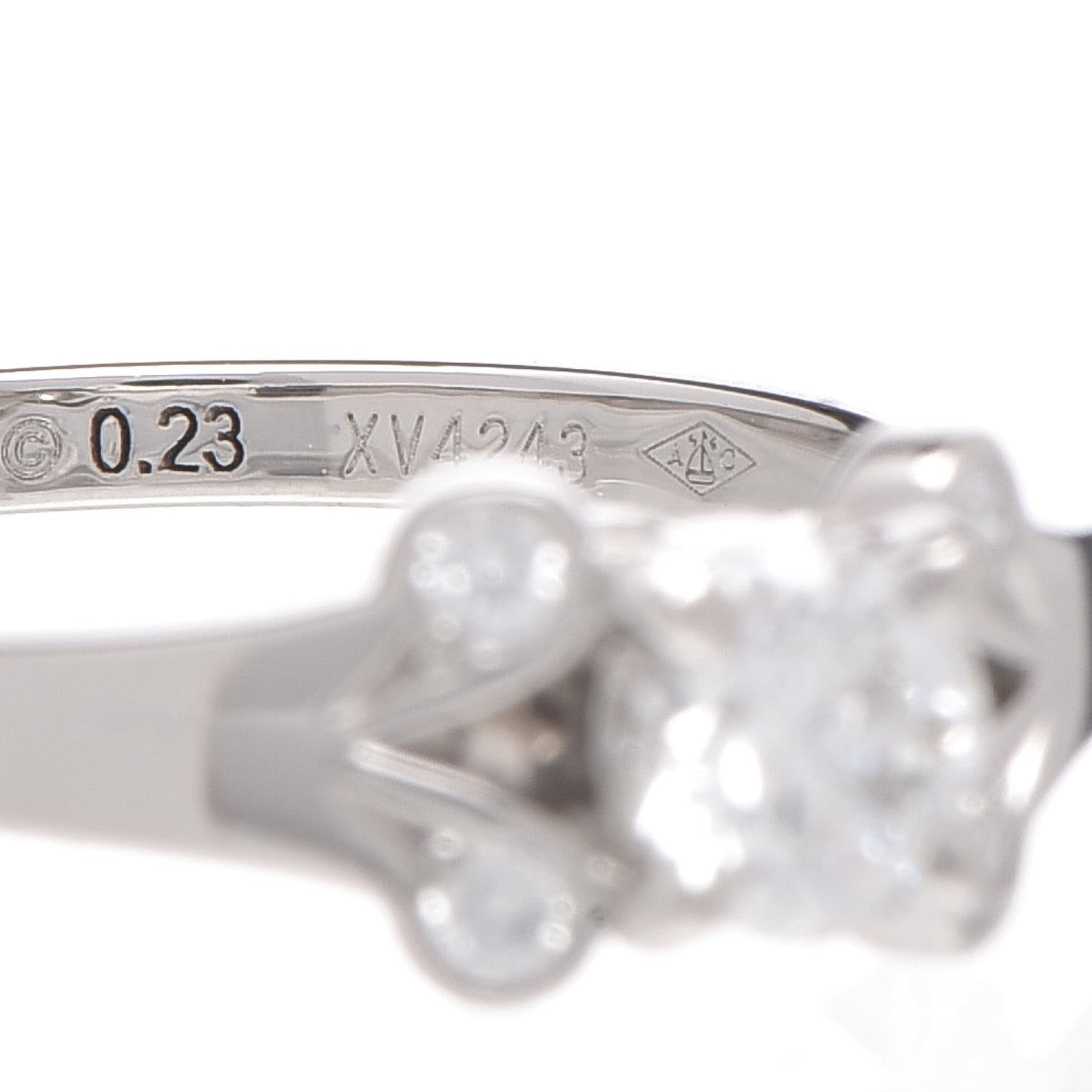 Platinum Diamond .23ct Ballerine Solitaire Engagement Ring 47 4