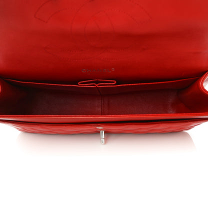 Chanel Lambskin Quilted Jumbo Double Flap Red 5 of 16