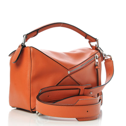Loewe Calfskin Small Puzzle Bag Orange 3 of 6