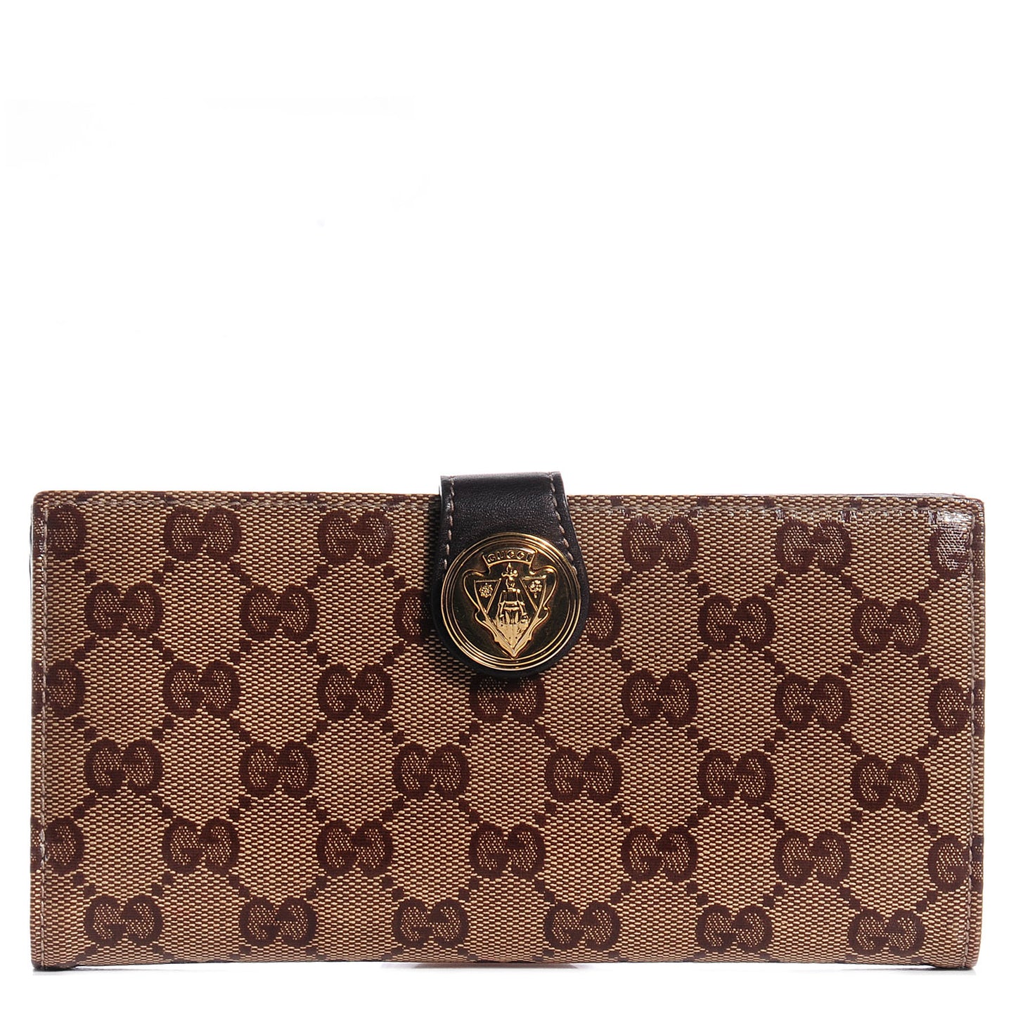 Crystal Monogram Hysteria Wallet Brown