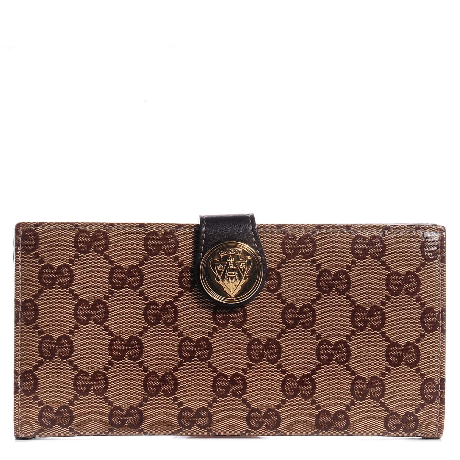 Gucci Crystal Monogram Hysteria Wallet Brown 1 of 7