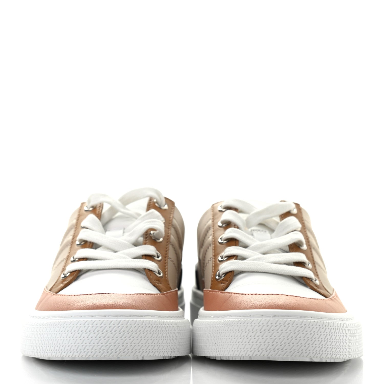 Hermes Calfskin Deep Sneakers 36.5 Multicolor White Gold 2 of 9