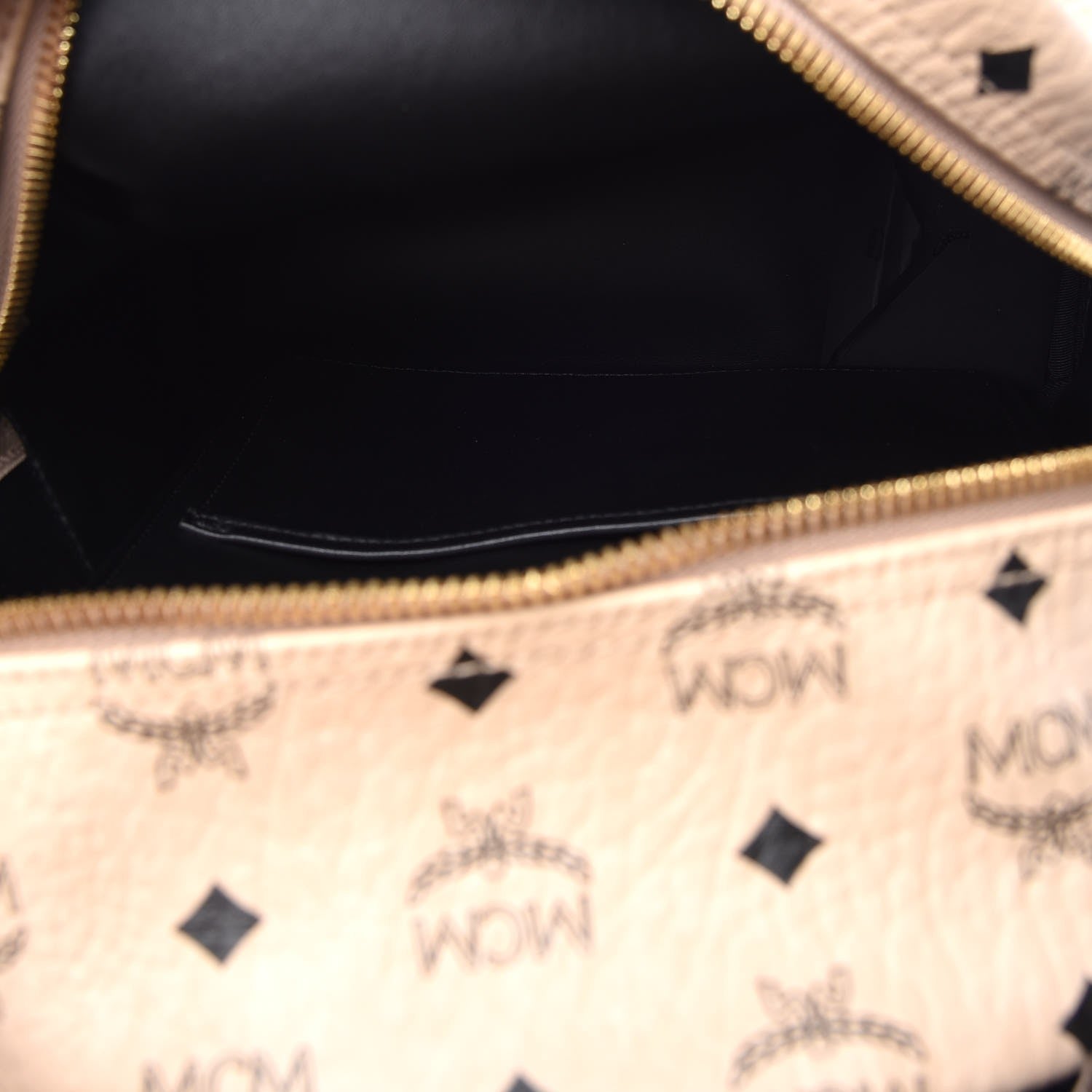 MCM Visetos Small Side Stud Stark Backpack Beige 5 of 10