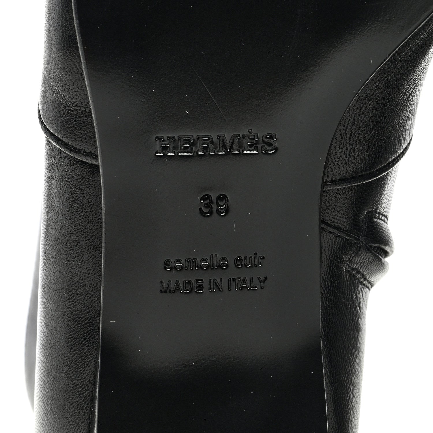 Hermes Goatskin Dora Ankle Boots 39 Black 7 of 8