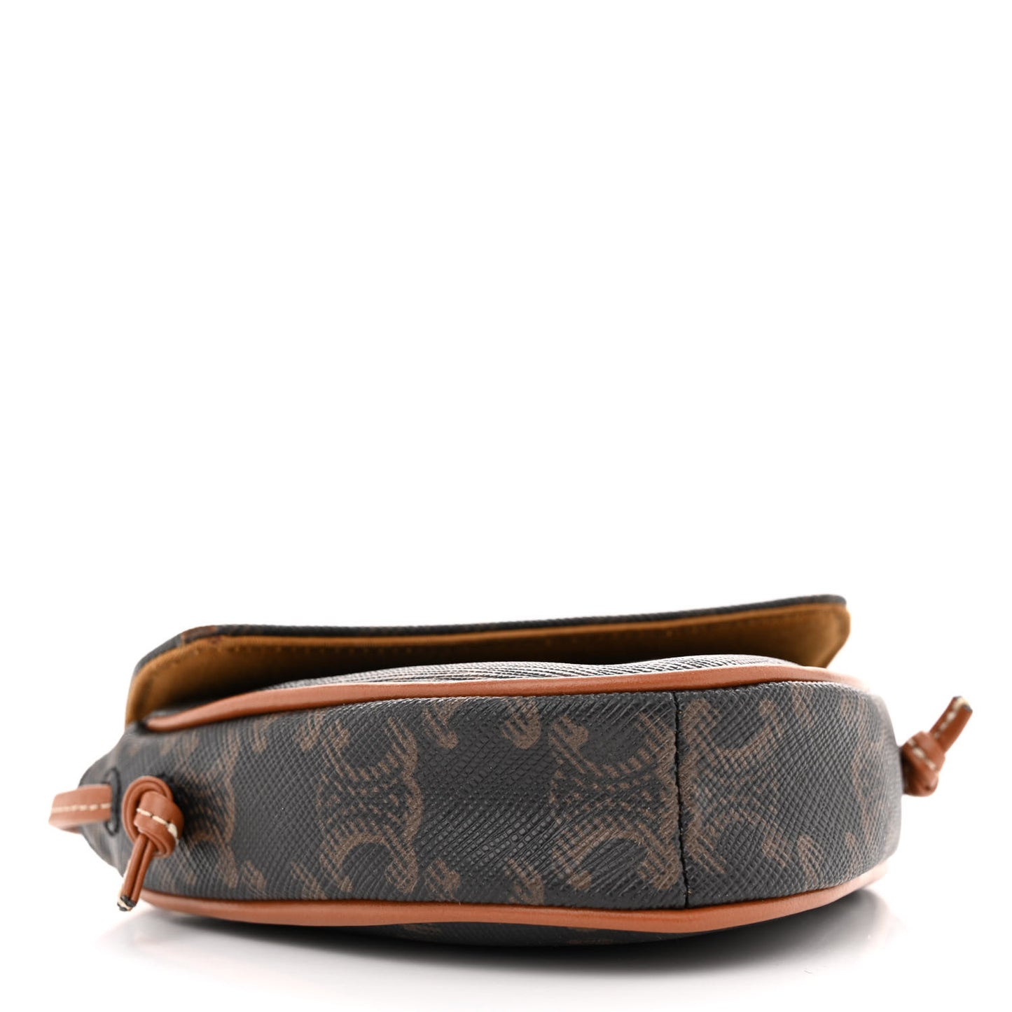 Triomphe Canvas Mini Triangle Crossbody Bag Tan