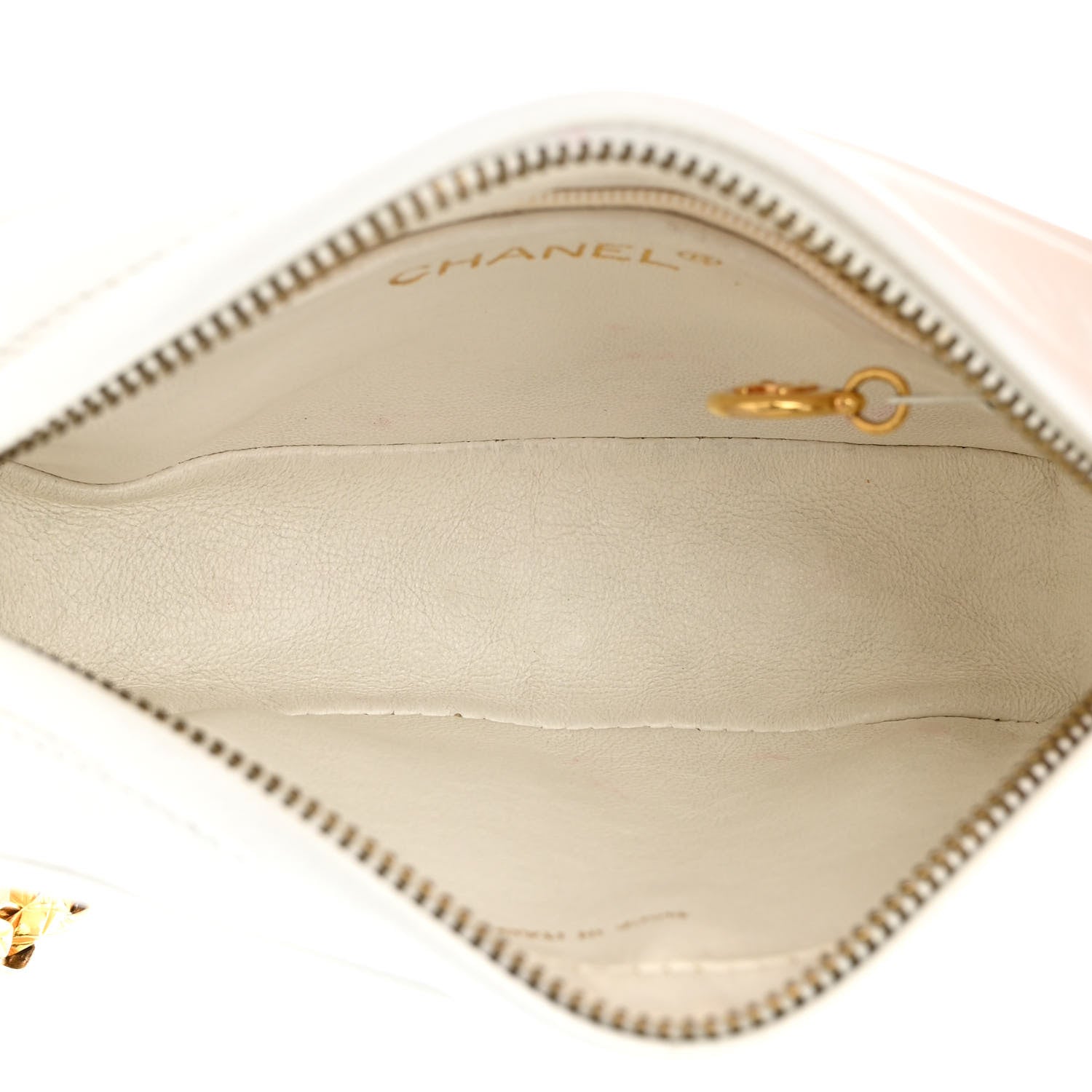 Chanel Lambskin Quilted Tassel Camera Bag White 5 of 12