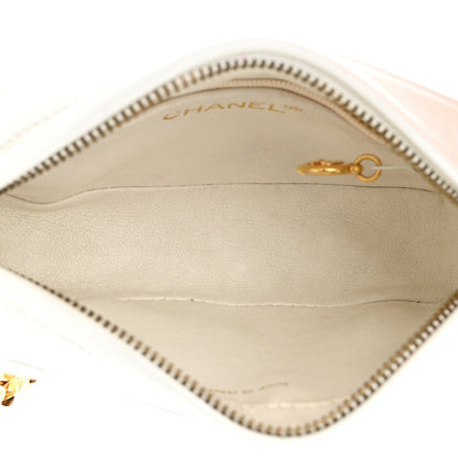 Chanel Lambskin Quilted Tassel Camera Bag White 5 of 12