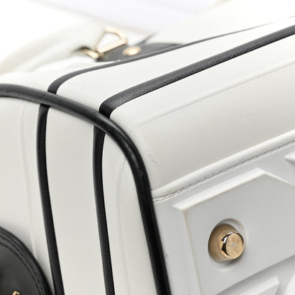 Christian Dior Calfskin Dior Vibe Zip Bowling Bag White 11 of 14