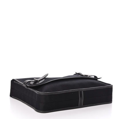 Hermes Toile Officier Buenaventura PM Messenger Black 4 of 10