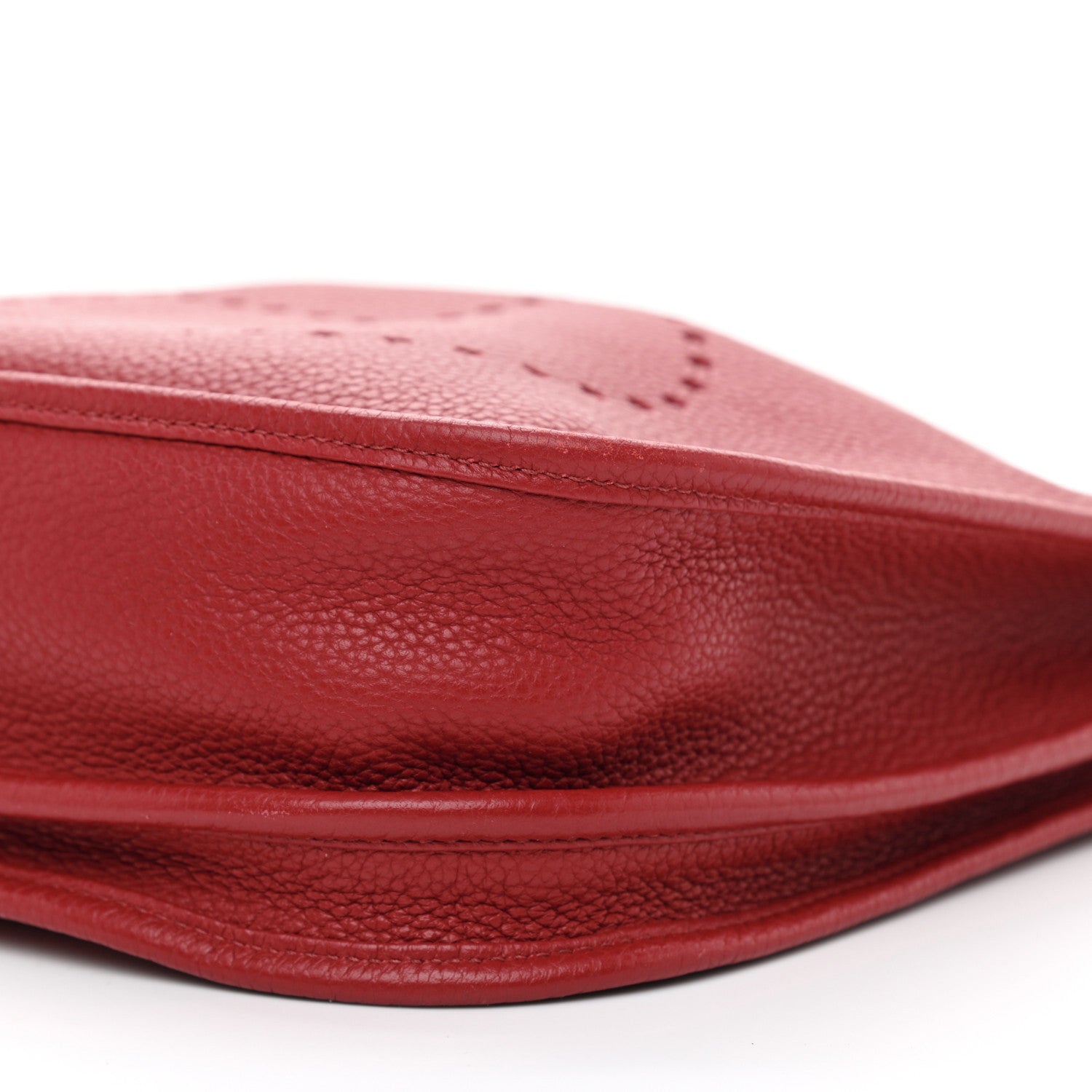 Hermes Taurillon Clemence Evelyne III PM Rouge Casaque 10 of 11
