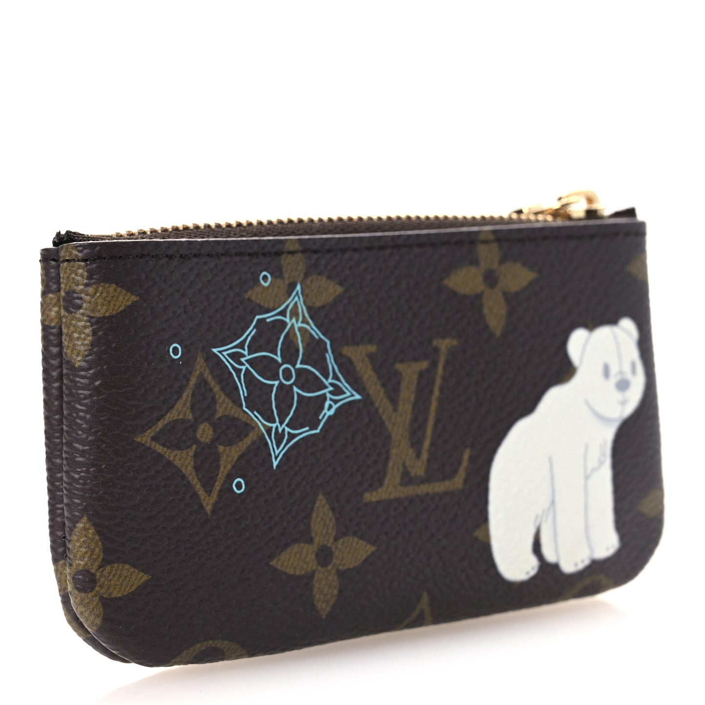 Monogram 2025 Christmas Animation Key Pouch Azur Frost