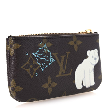 Louis Vuitton Monogram 2025 Christmas Animation Key Pouch Azur Frost 4 of 10