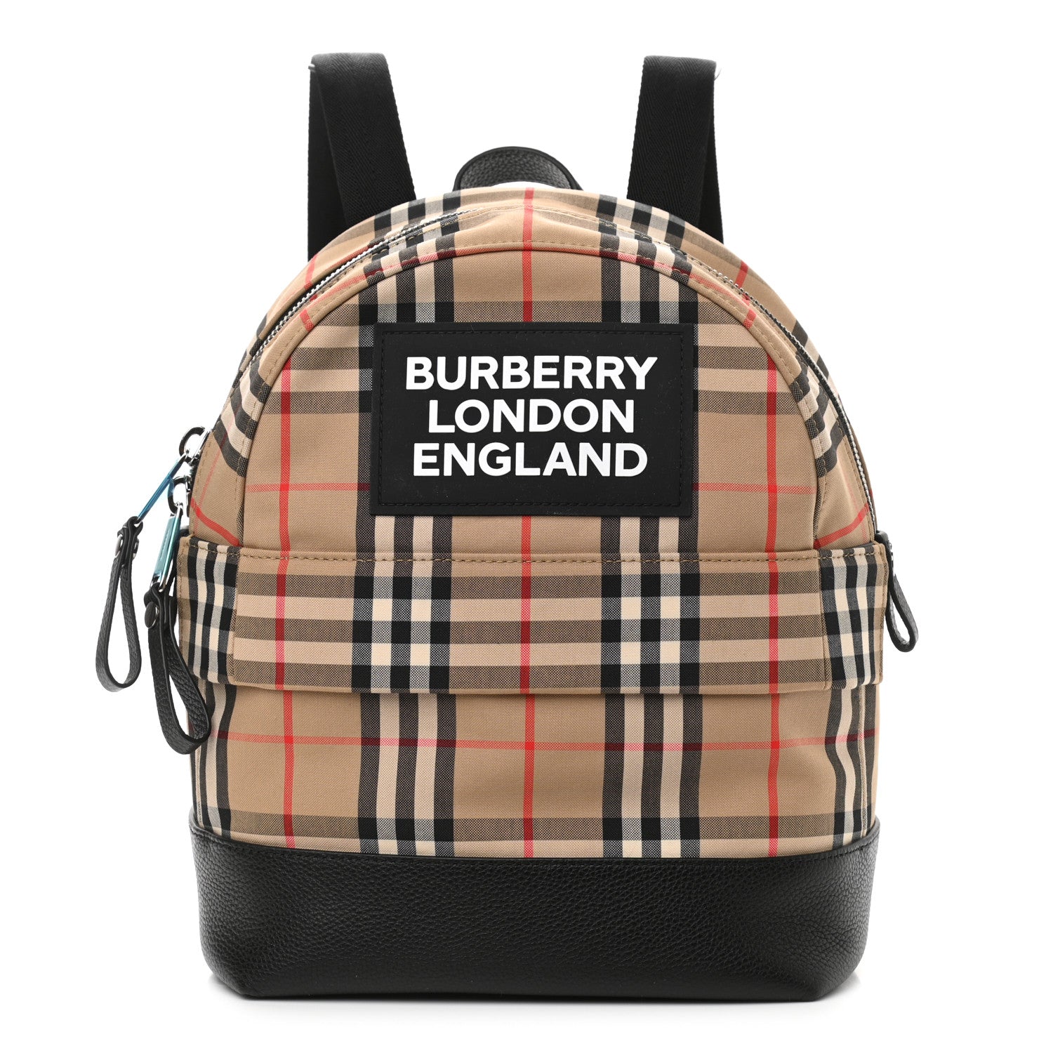 Burberry House Check Canvas Calfskin Small Nico Backpack Archive Beige 1 of 11