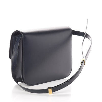 Celine Box Calfskin Medium Classic Box Flap Bag Navy 3 of 9