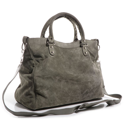 Balenciaga Baby Daim Suede Velo Gris Vison 6 of 13