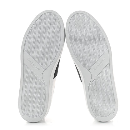 Givenchy Calfskin Band Logo Womens Urban Street Sneakers 38.5 White Black 5 of 9