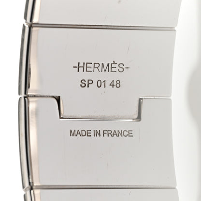 Hermes Enamel Printed Wide Les Coupes Tattoo Hinged Bracelet S Positif Negatif 4 of 4