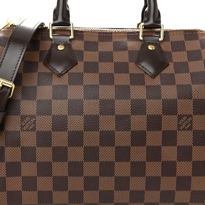 Louis Vuitton Damier Ebene Speedy Bandouliere 25 8 of 10