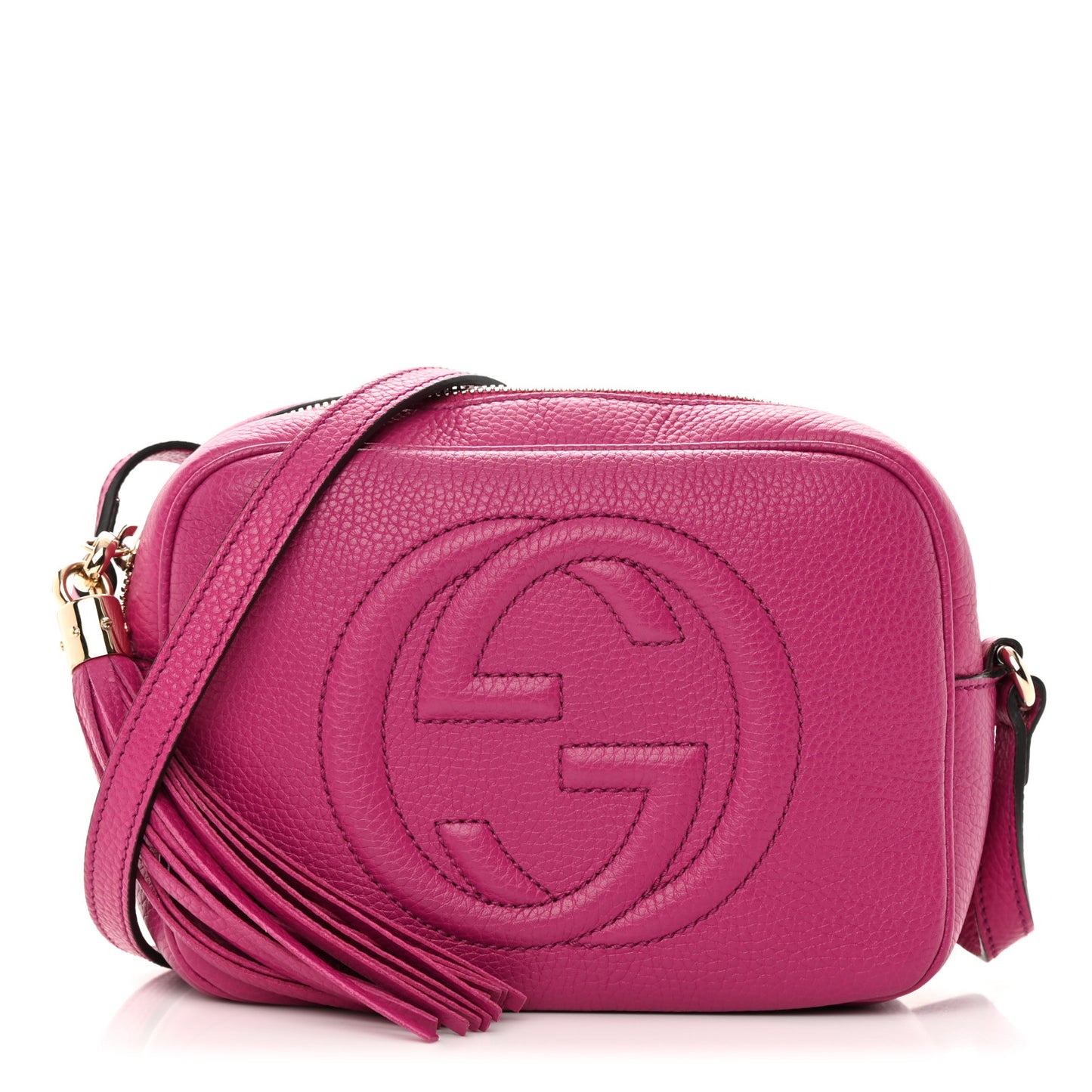 Cellarius Calfskin Small Soho Disco Bag Bright Bouganville