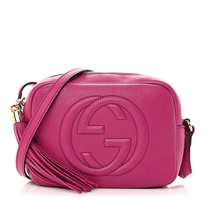 Gucci Cellarius Calfskin Small Soho Disco Bag Bright Bouganville 1 of 12