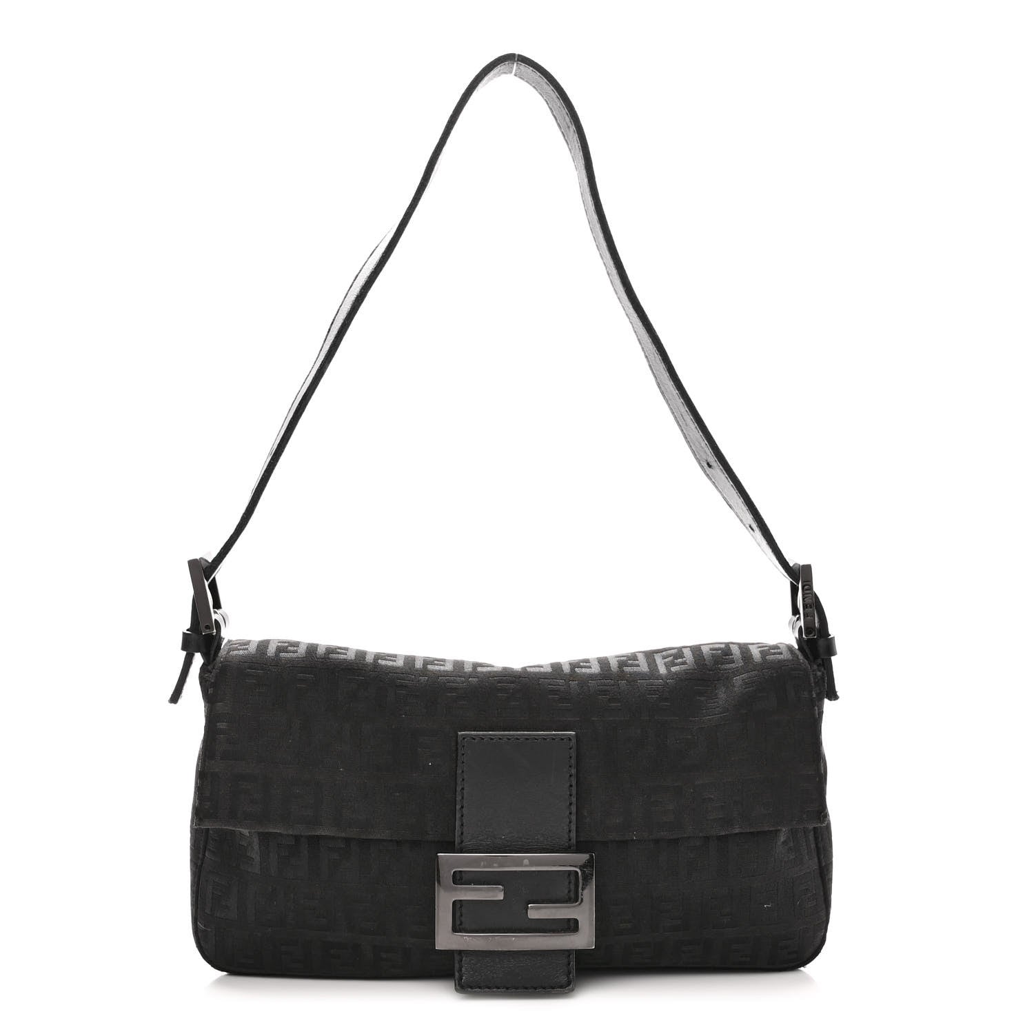 Fendi Zucchino Baguette Black 1 of 10